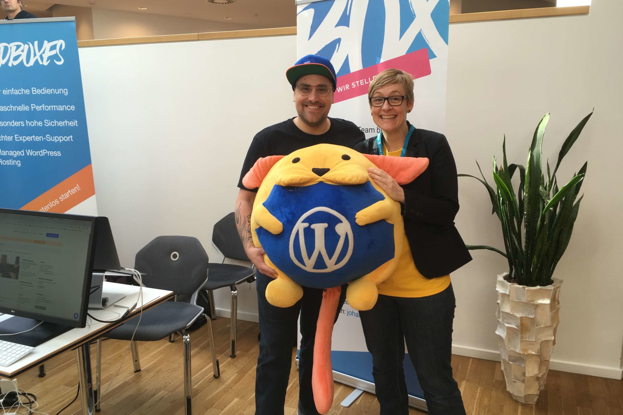 SO FLAUSCHIG! Die Pixelpatin & Don Torben inkl. Wapu auf dem WordCamp Osnabrück